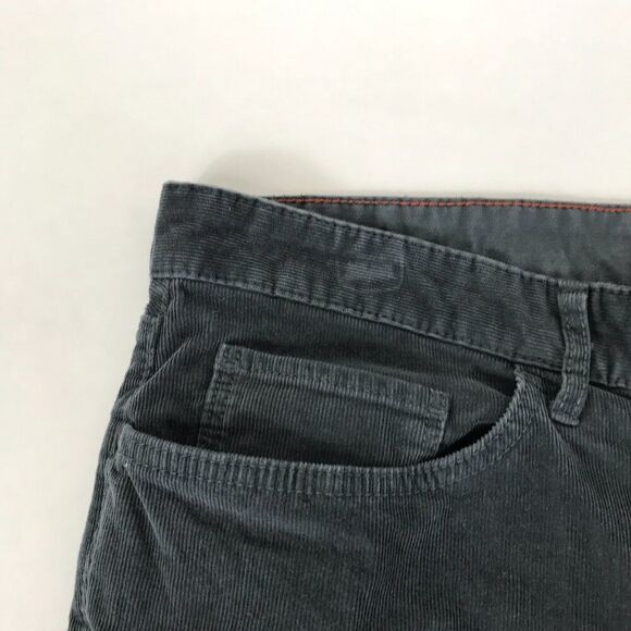 Eddie Bauer Boyfriend Fit Corduroy Pants Women's Plus Size 16 Gray Relaxed Leg - Picture 5 of 13